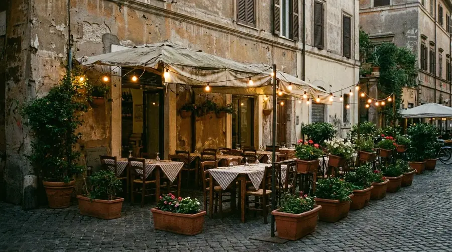Dehors di un ristorante